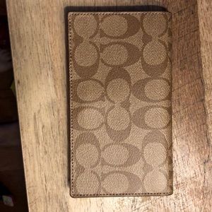 Coach checkbook cover